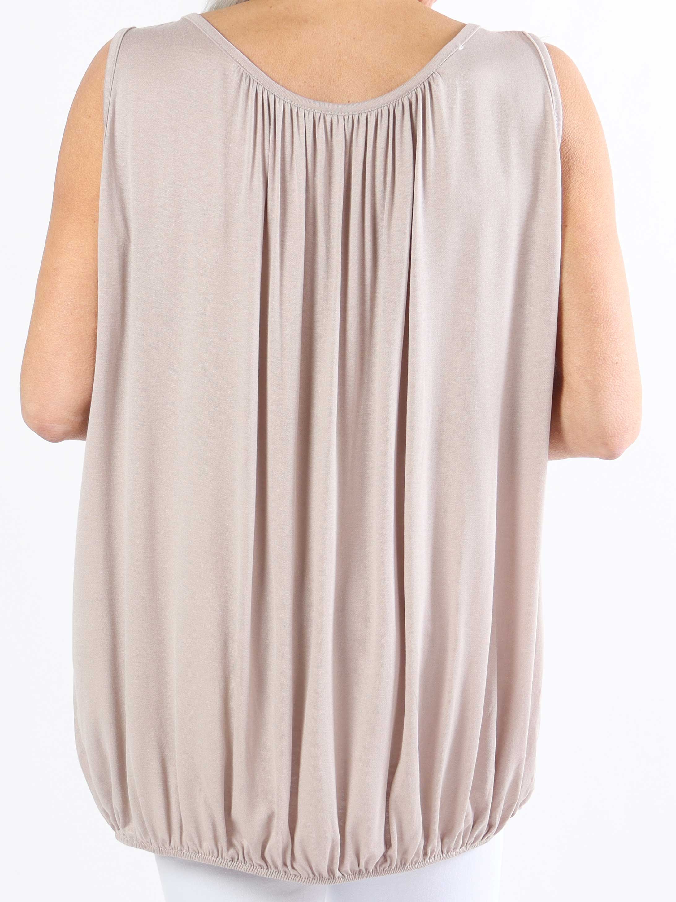 Miracle top - Basis top i plus size med elastik forneden (bestseller)